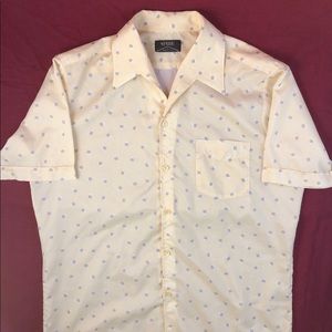 Vintage yellow spire silk shirt